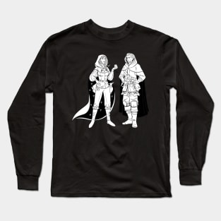 rogue and priest DnD Long Sleeve T-Shirt